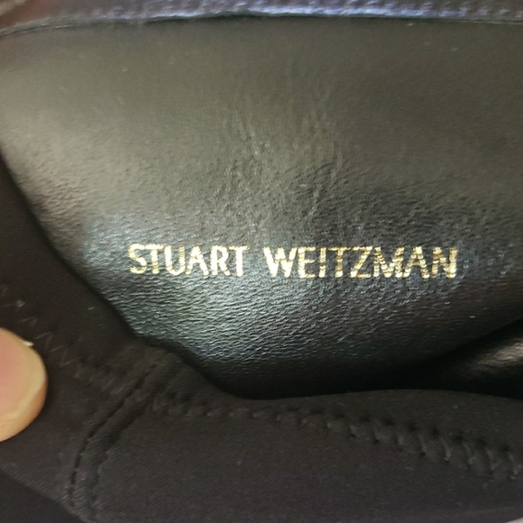 Stuart Weitzman Black Over the Knee Boots Sleek Design - Picture 10 of 12